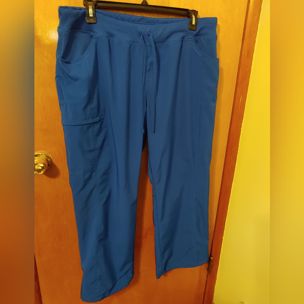 Cherokee Infinity Royal Blue Scrub Pants Lot Bundle Of 5 Women's 2xl Petite